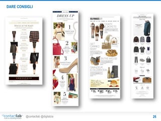 DARE CONSIGLI

@contactlab @digitalzia

26

 