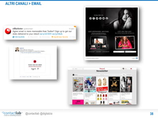 ALTRI CANALI > EMAIL

@contactlab @digitalzia

38

 