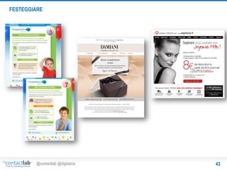 FESTEGGIARE

@contactlab @digitalzia

43

 