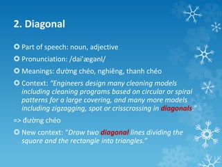 clutter, diagonal, virtual, dock and mop - meaning | PPTX