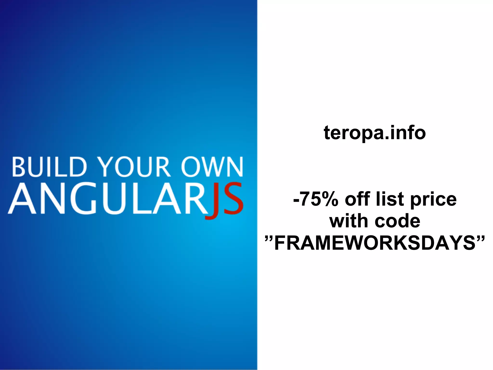teropa.info -75% off list price with code ”FRAMEWORKSDAYS” 