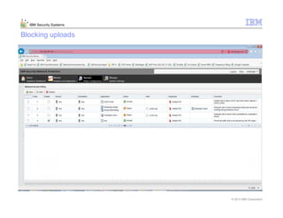 © 2013 IBM Corporation
IBM Security Systems
Blocking uploads
 