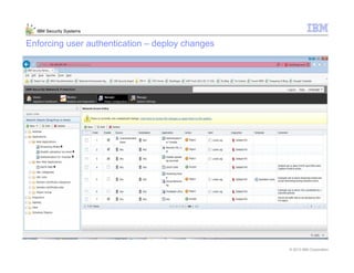 © 2013 IBM Corporation
IBM Security Systems
Enforcing user authentication – deploy changes
 