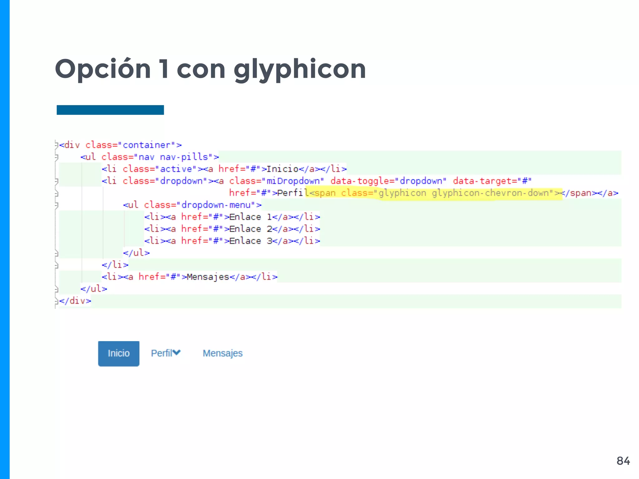 Opción 1 con glyphicon
84
 