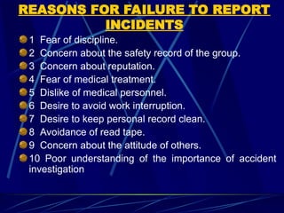 Hesitant To Report 5th..General Health and Safety Accident Investigation.ppt
