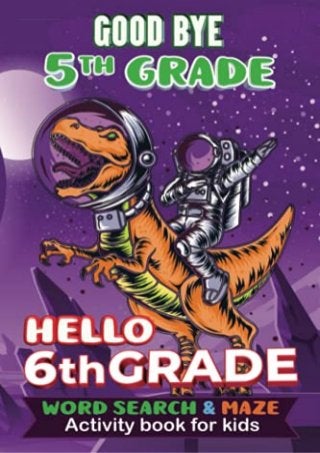 5th Grade Graduation Gift: Fifth Grade Word Search &Maze Activity Book for Kids 10-12 | 5th Grade Graduate Gifts for Girls, Boys Who Love Dinosaur (Better Than a Card) (Class of 2021 Graduation)
 