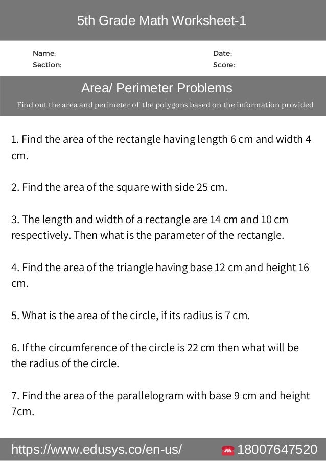 Maths Free Pdf Worksheets For 5th Grade Students Maths Free Pdf Worksheets For 5th Grade Students