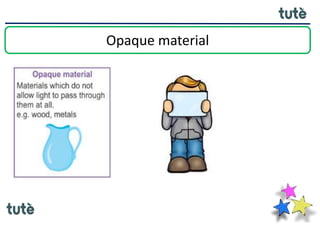 Opaque material
 