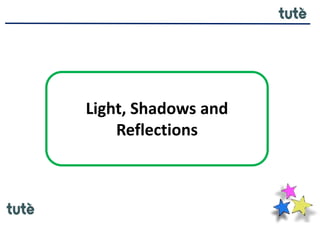 Light, Shadows and
Reflections
 