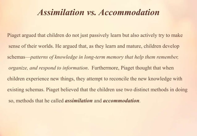 Assimilation vs accommodation-final | PPSX | Science