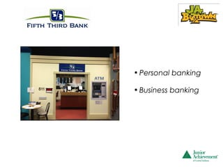 • Personal banking

• Business banking
 