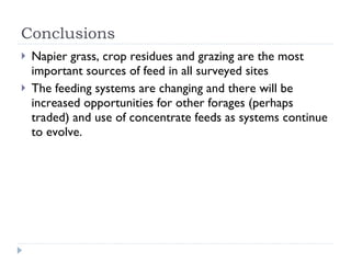 Assessment of the dairy cattle feeding systems in East Africa