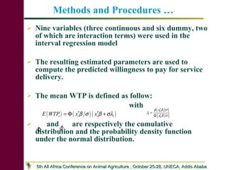 Dairy Producers’ Willingness to pay for advisory service in Debrezeit milkshed: Implications for Pluralistic Dairy Service Delivery Systems in Ethiopia