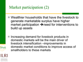  Livestock markets and smallholders in sub-Saharan Africa: A review