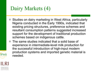  Livestock markets and smallholders in sub-Saharan Africa: A review