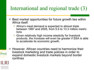  Livestock markets and smallholders in sub-Saharan Africa: A review