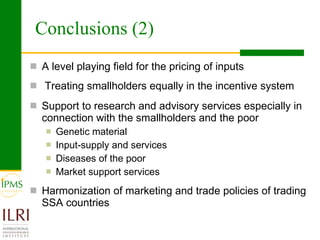  Livestock markets and smallholders in sub-Saharan Africa: A review
