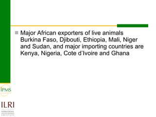  Livestock markets and smallholders in sub-Saharan Africa: A review