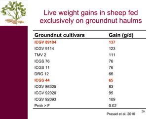 Dual-purpose crop development, fodder trading and processing pptions for improved feed value chains
