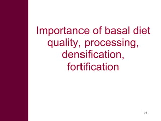 Dual-purpose crop development, fodder trading and processing pptions for improved feed value chains