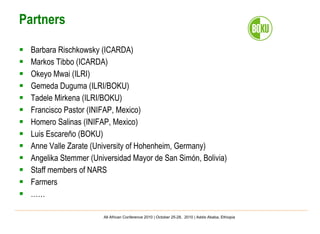 Important aspects and limitations in considering community-based breeding programs for low-input smallholder livestock systems 