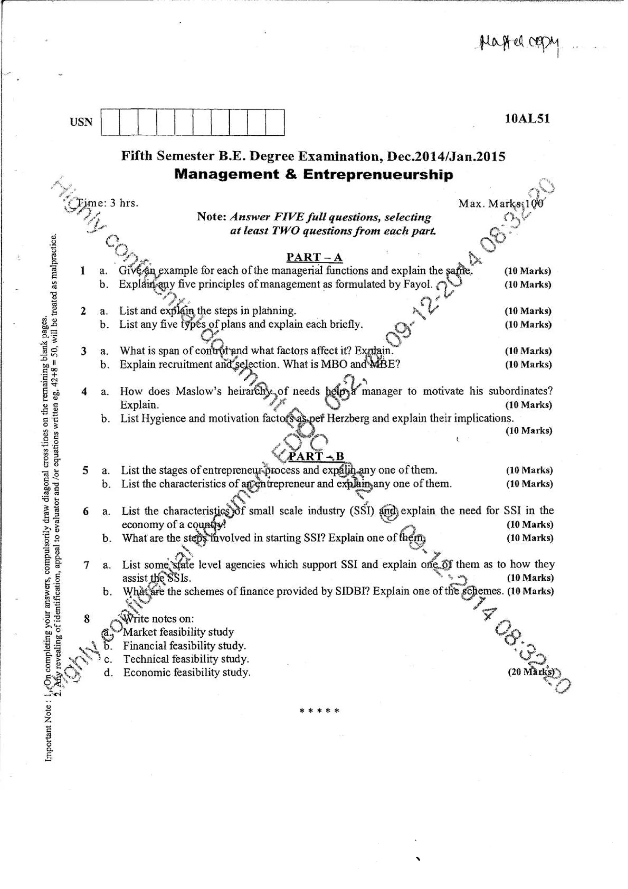 5th semester VTU Computer Science & Information Science Engineering ...