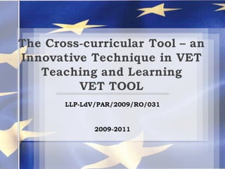 5 the cross curricular tool – an innovative technique in-2009