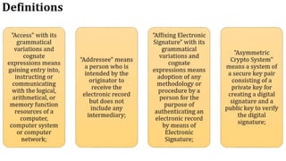 The Information Technology Act, 2000 | #TheInformationTechnologyAct,2000