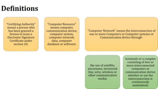 The Information Technology Act, 2000 | #TheInformationTechnologyAct,2000