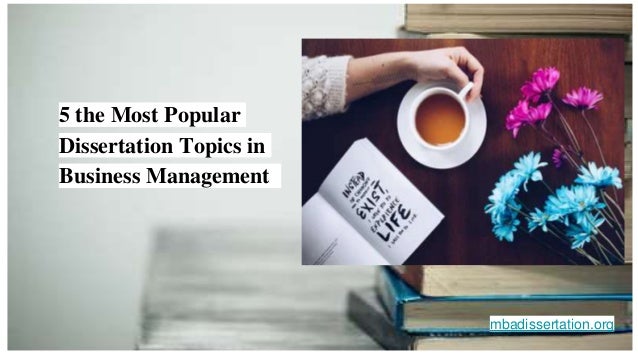 Dissertation questions business management