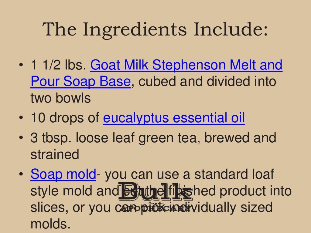 How to Make Eucalyptus Oil Soap