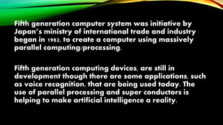 5th generation computer development | PPTX | Artificial Intelligence ...