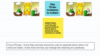 5th grade   commas in a series