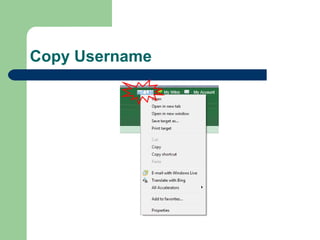 Copy Username 