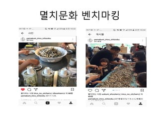 멸치문화 벤치마킹
 