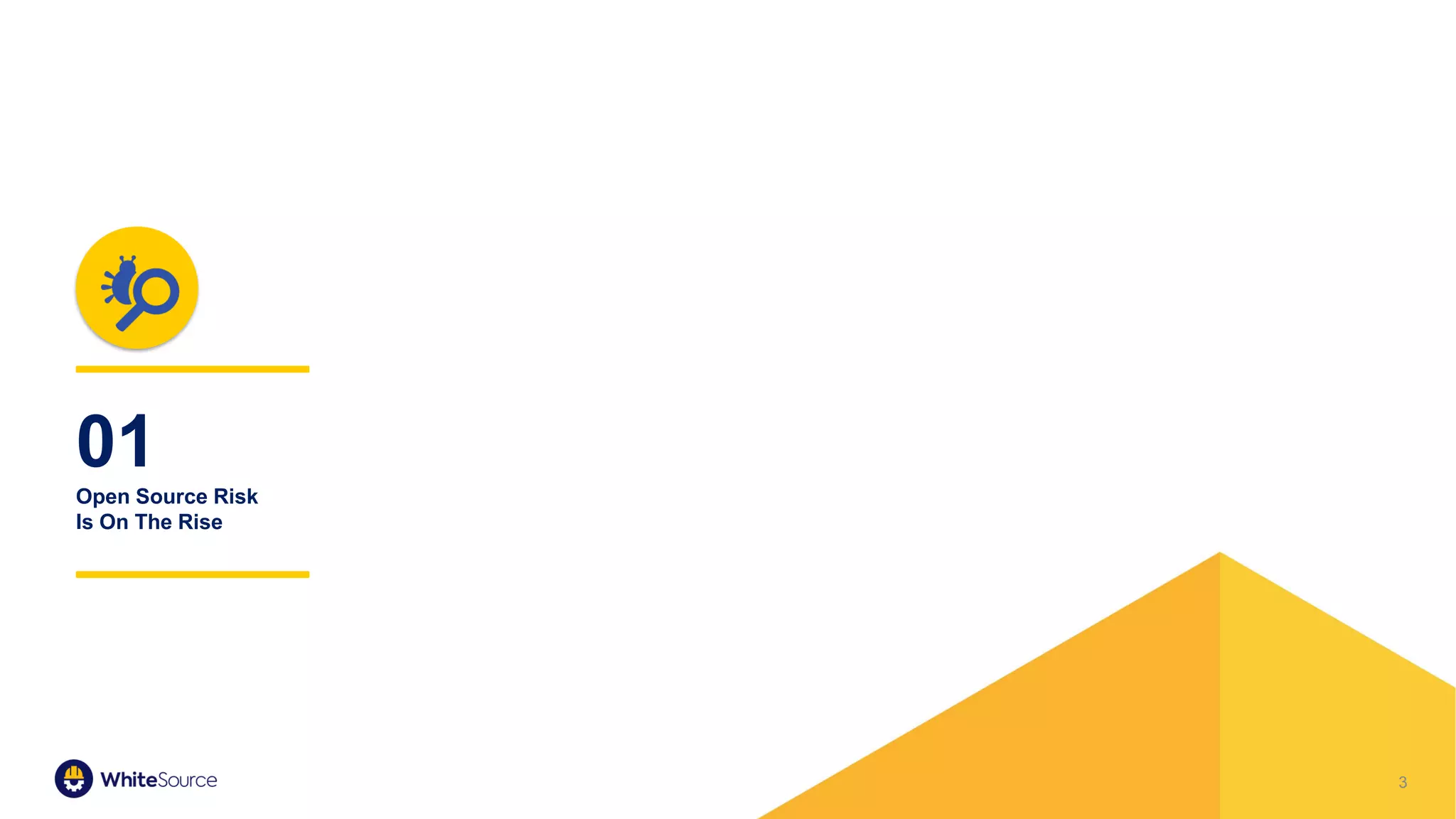 3
01
Open Source Risk
Is On The Rise
 