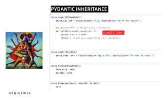 PYDANTIC INHERITANCE.
DANGER ZONE!!
 