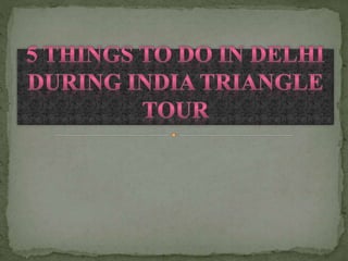5 things to do in delhi during india
