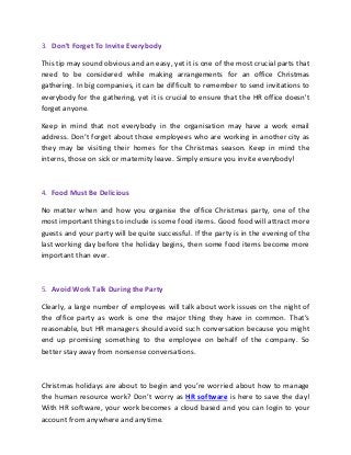 5 Things To Ensure That Your Office Christmas Party Is Successful