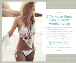 5 things to know about breast augmentation