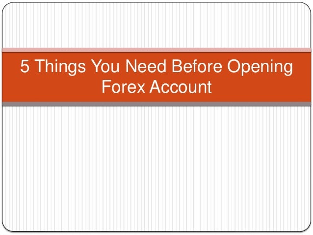 Forex account opening offers