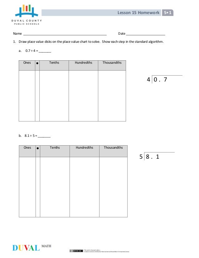 Draw A Place Value Chart