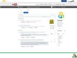 Web 2.0 tools

• Additional tools:

  – Youtube: ISLE Channel with relevant videos
  http://www.youtube.com/user/islenetwork

  – Delicious: Interesting bookmarks collected in one
    place: http://delicious.com/islenetwork
 