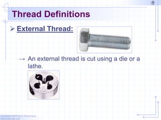Pivot Using Threads 5_Threads and Fasteners.ppt