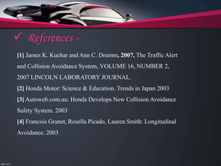 Collision Avoidance System | PPTX