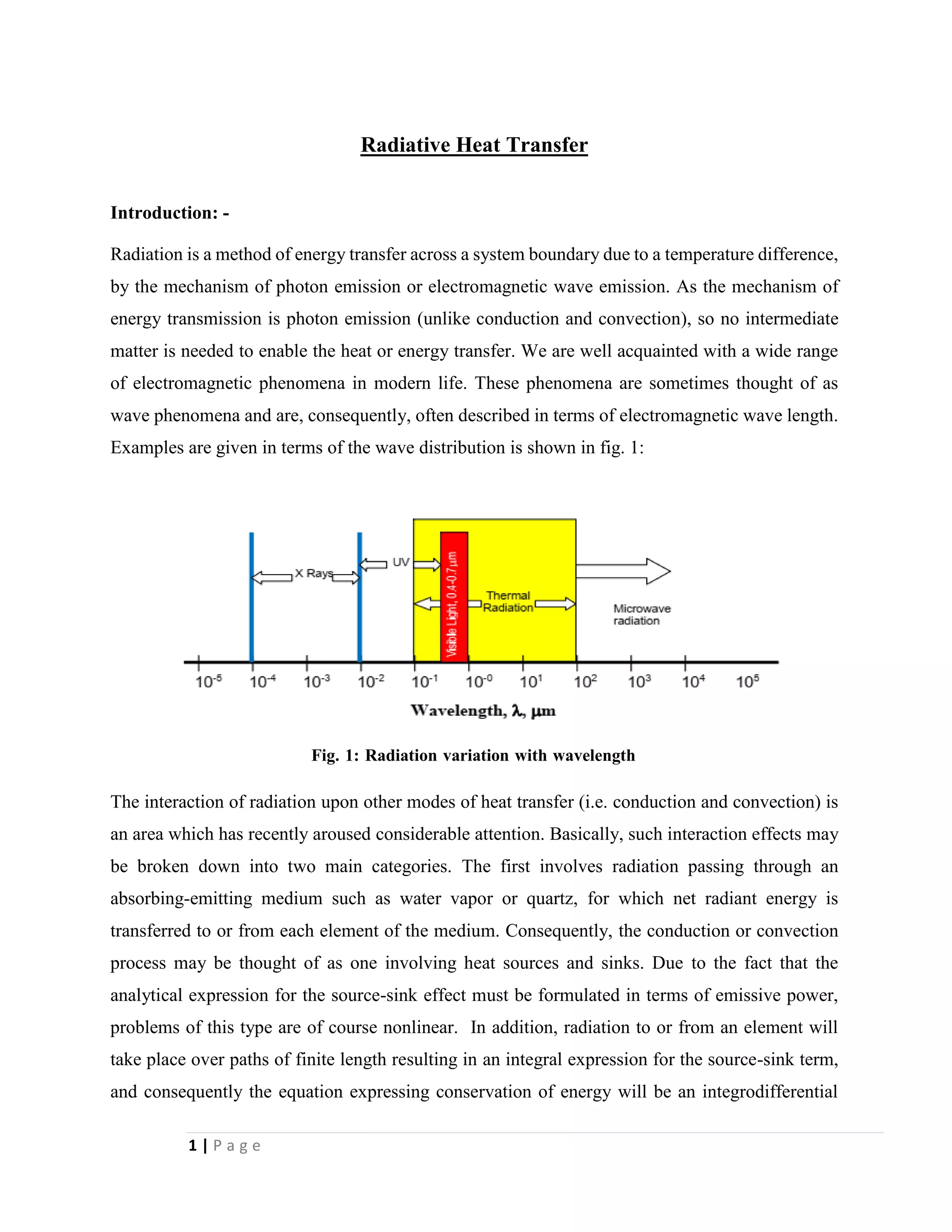 Radiavtive Heat Transfer assignment | PDF