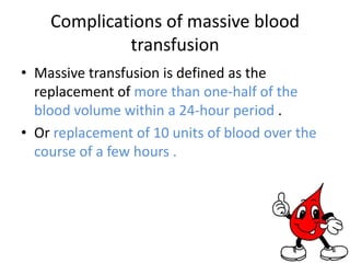 2. Immediate but not life threateningSevere extravascularhemolysis,Febrile reactions,Atopic reactions.