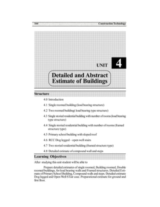 B.arch Estimation and Costing | PDF