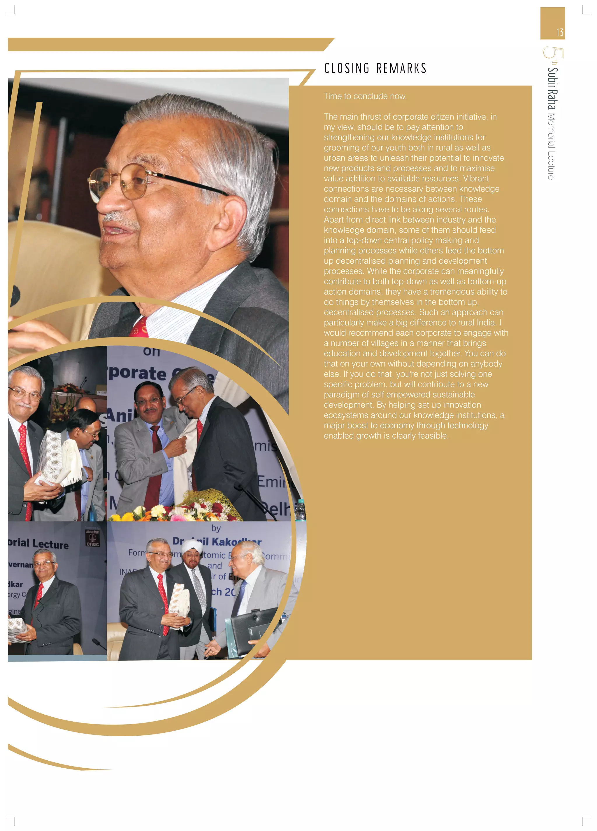 5th Subir Raha Memorial Lecture