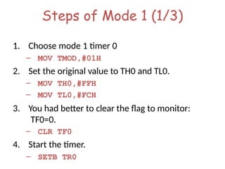 5th unit embedded system and iot design timer and controller | PPTX